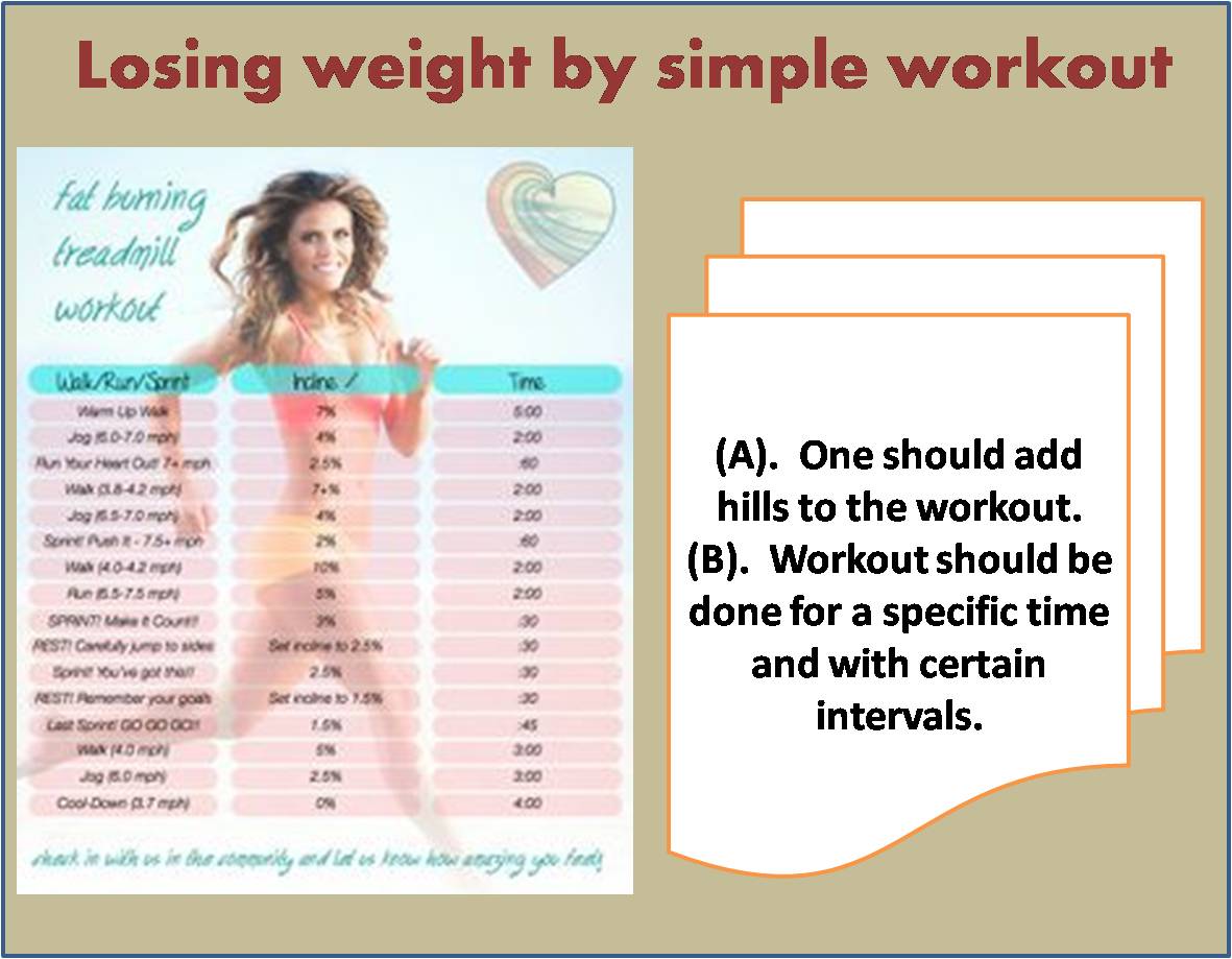 Treadmill Chart To Lose Weight