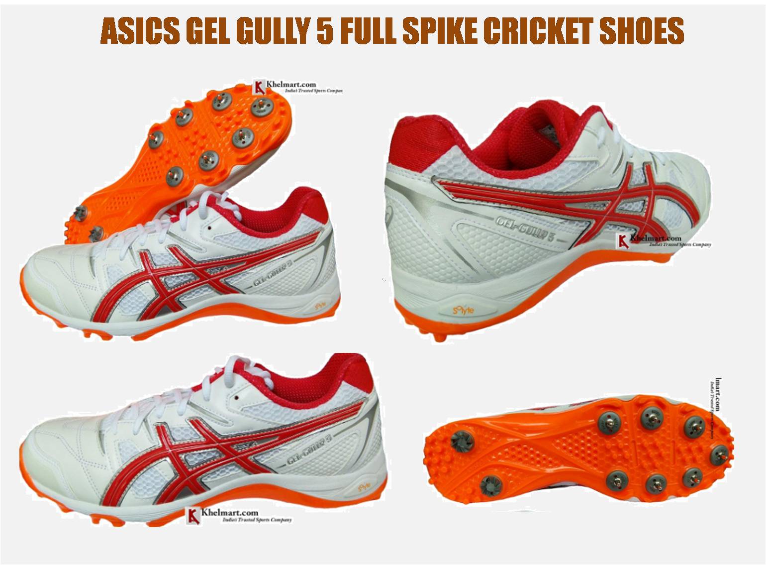 asics rubber spikes cricket shoes